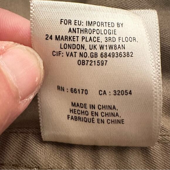 Anthropologie Utility Faux Fur Pockets Jacket Cotton Boho Fall Statement XS - Picture 13 of 15